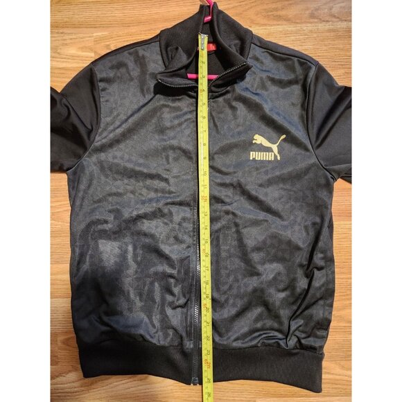Puma Full Zip Jacket Black Size Medium Used - Picture 8 of 9